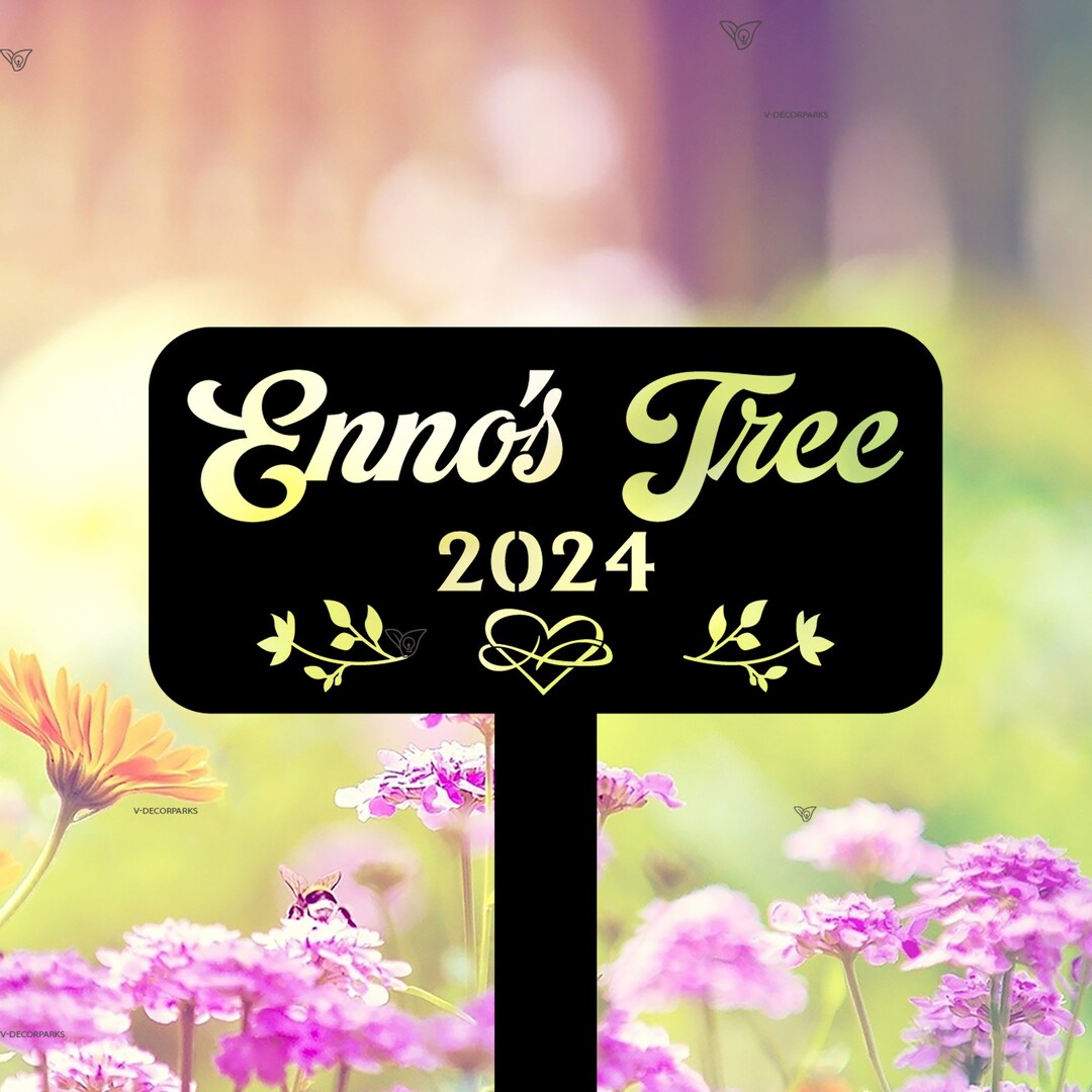 Personalized Memorial Tree Sign With Stake, Tree Garden Sign, Tree ...