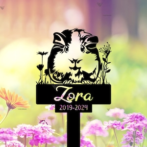 Guinea Pig Memorial Stake, Guinea Pig Grave Markers Stake, Personalized Guinea Pig Remembrance Stake Guinea Pig Loss Sympathy Sign Pet Loss