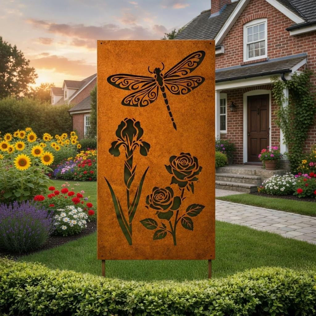 24 pezzi 3D libellula decorazioni da giardino drago mosca