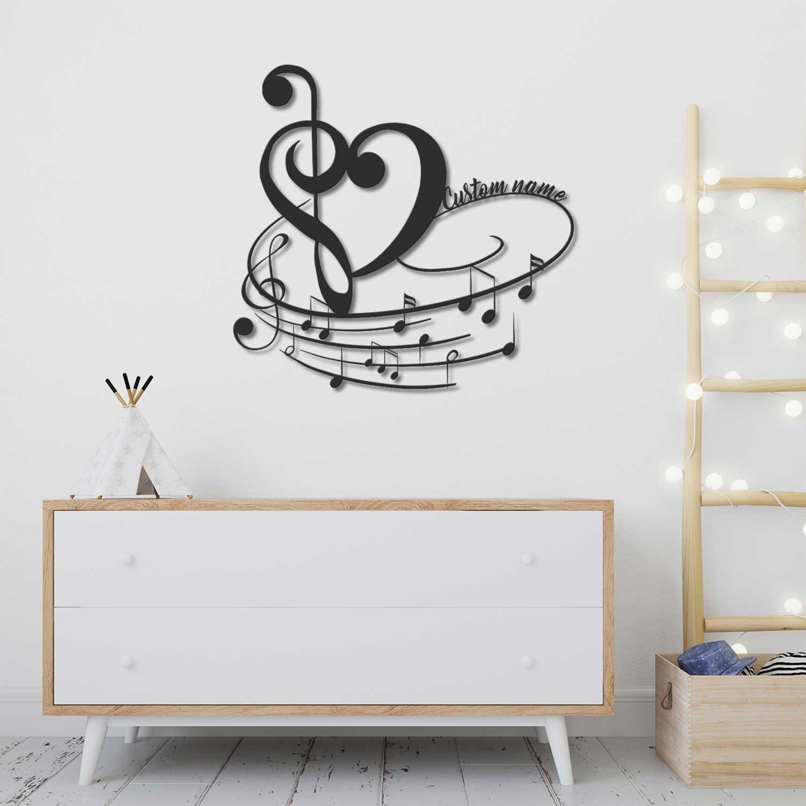 Personalized Music Notes Gift, Customized Gift for Musician, Music ...