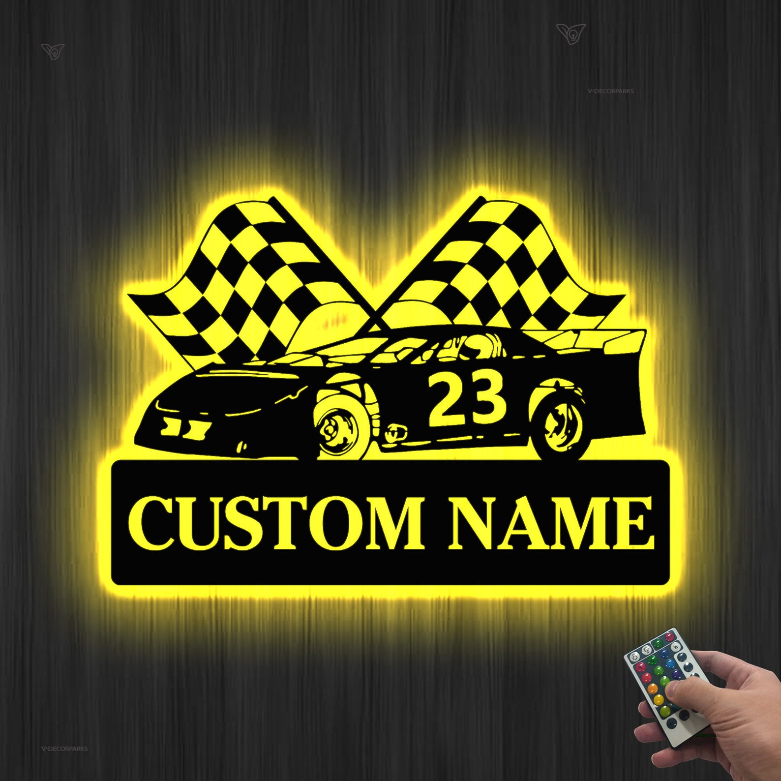 Race Car Custom Name Metal Sign, Dirt Track Racing Sign, Sports Sign ...