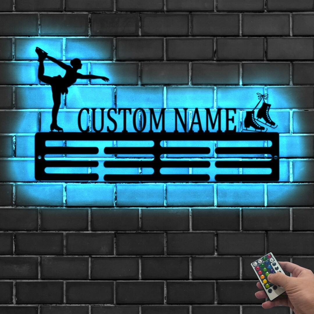 Personalized Ice Skating Award Medal Holder,custom Figure Skater Name ...