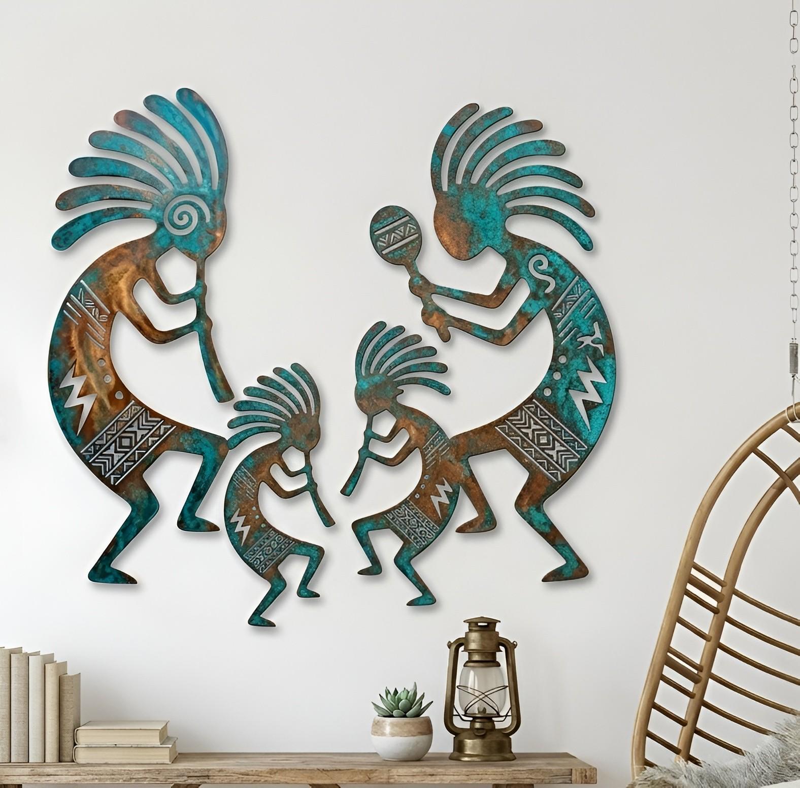 Jody O'Meara　ウォールアート　キャンバスプリント　ココペリ Kokopelli artwork - Etsy 日本