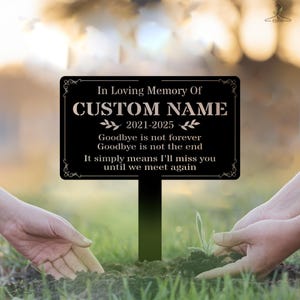 Custom Memorial Garden Stake, Personalized Memorial Plaque, In Loving Memory Sign, Memorial Garden Stake , Sympathy Gift , Bereavement Gift