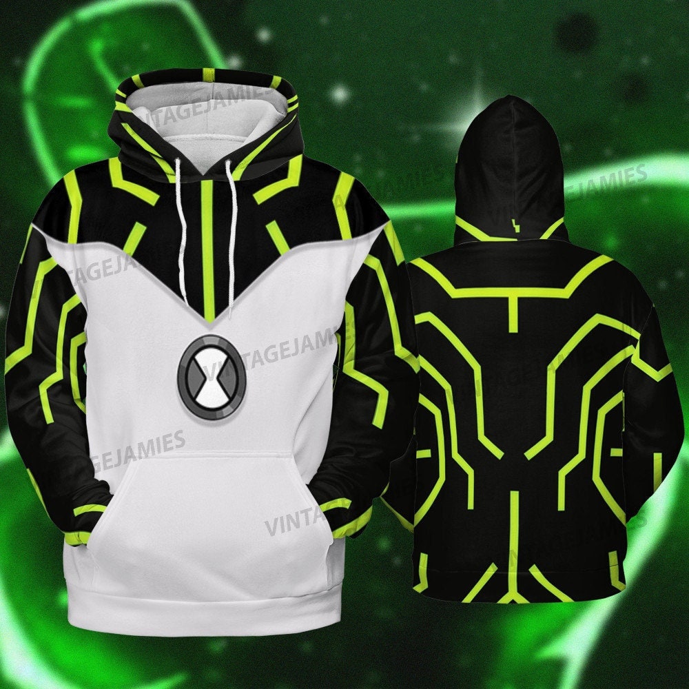 Ben 10 Alien Force 3D Hoodies Cosplay Ben Sweatshirt Coat Jacket