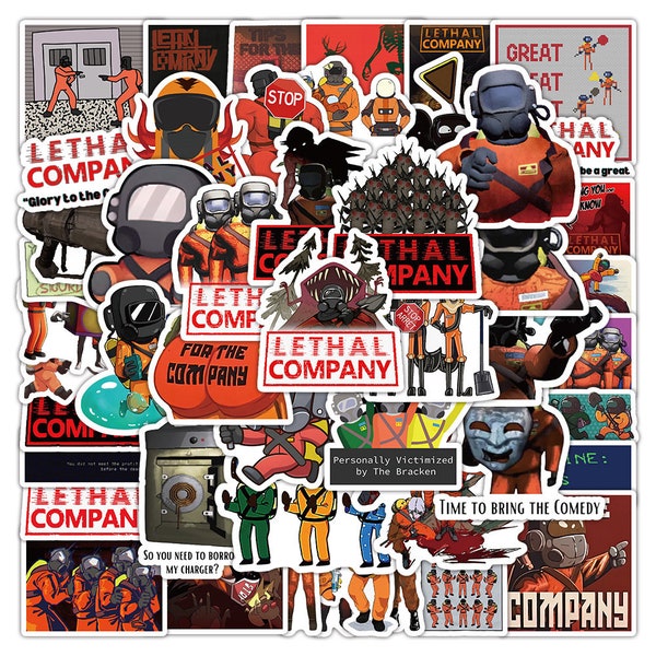 60 Lethal Company Sticker Pack/Gaming Stickers