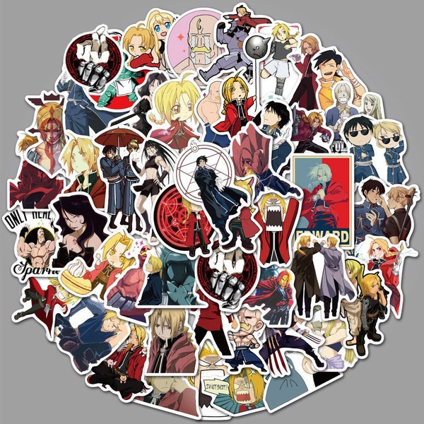 50 Fullmetal Alchemist Stickers/Vinyl Sticker/Waterproof Sticker/Sticker Pack