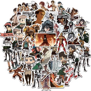 Adesivo Auto 10 50 Pezzi Adesivi Anime Attack On Titan Decalcomania  Custodia Telefono Portatile Chitarra Auto Moto Bambini Cool Misto Graffiti  Vinile Sti214w Da 13,2 €