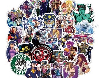 100 JOJO Sticker Pack For Laptop/WaterBottle/NoteBook/SkateBoard/Guitar WaterProof Vinyl Sticker