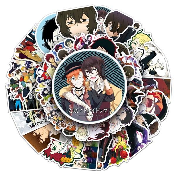 50 bungo stray dogs stickers