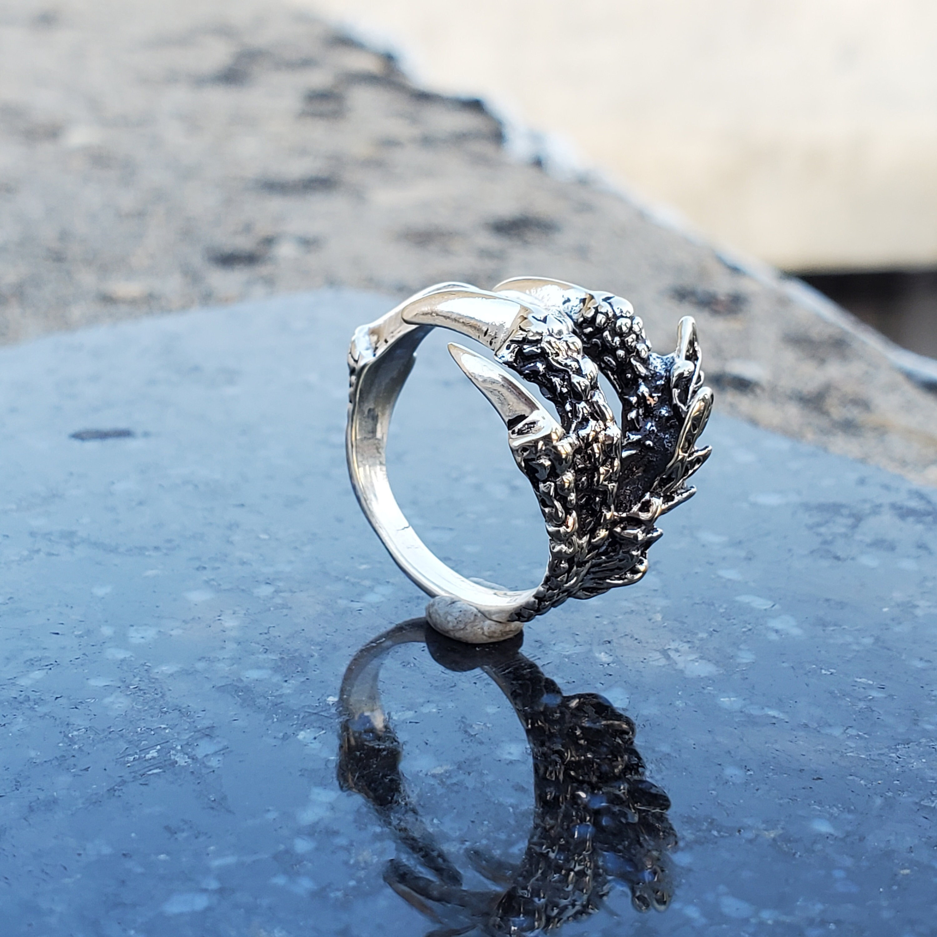 Dragon Claw Ring - Etsy