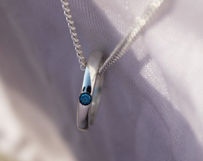 Jujutsu Kaisen Inspired Necklace: Sterling Silver Anime Ring