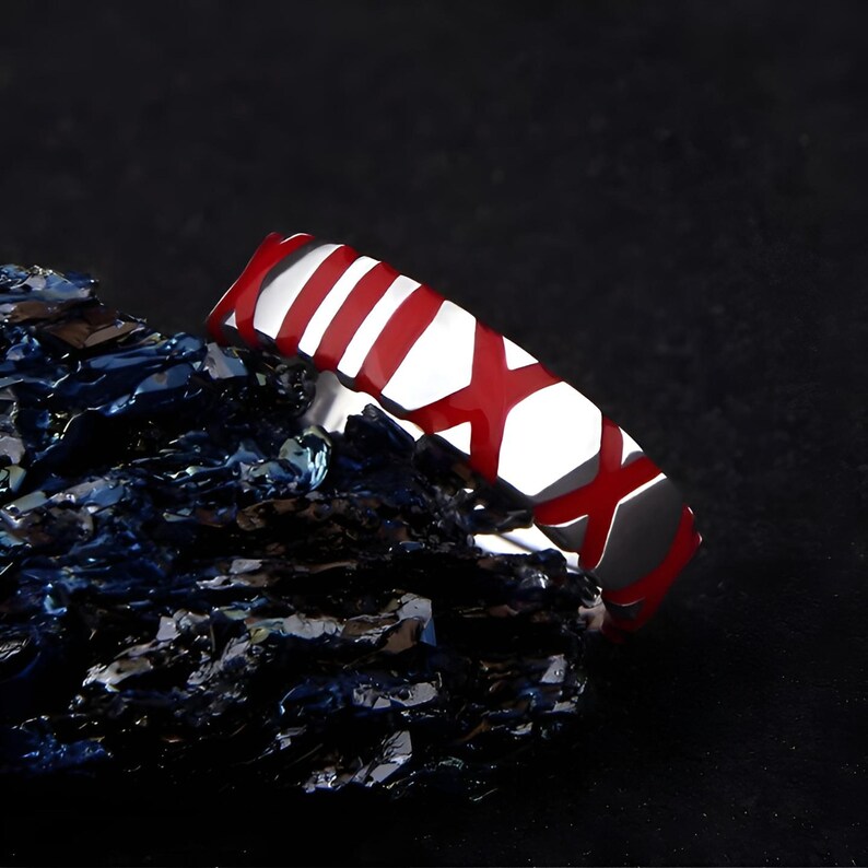 Anime Ring Tokyo Ghoul Ring Juzo Head Mark Ring Red Ring - Etsy UK