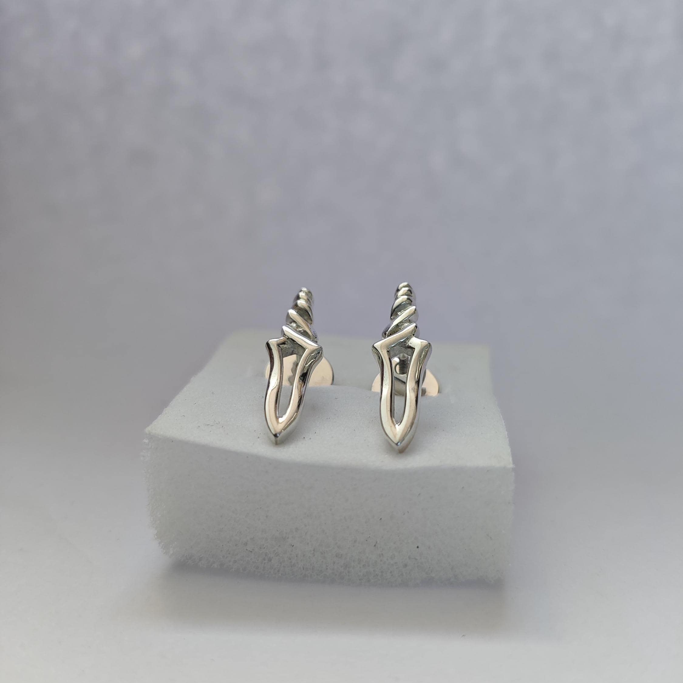 Evangelion Spear of Longinus 925 Sterling Silver Earrings - Etsy