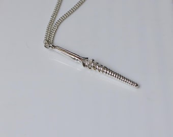 Lance of Longinus Necklace: 925 Sterling Silver Anime Pendant