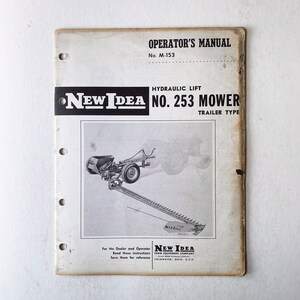 1960 New Idea No. 253 Mower Owner’s Manual