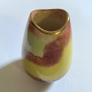 Vintage Bay Keramik Abstract MCM 5&quot; Vase 555-12 West Germany