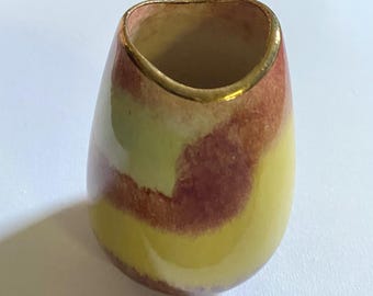 Vintage Bay Keramik Abstract MCM 5" Vase 555-12 West Germany