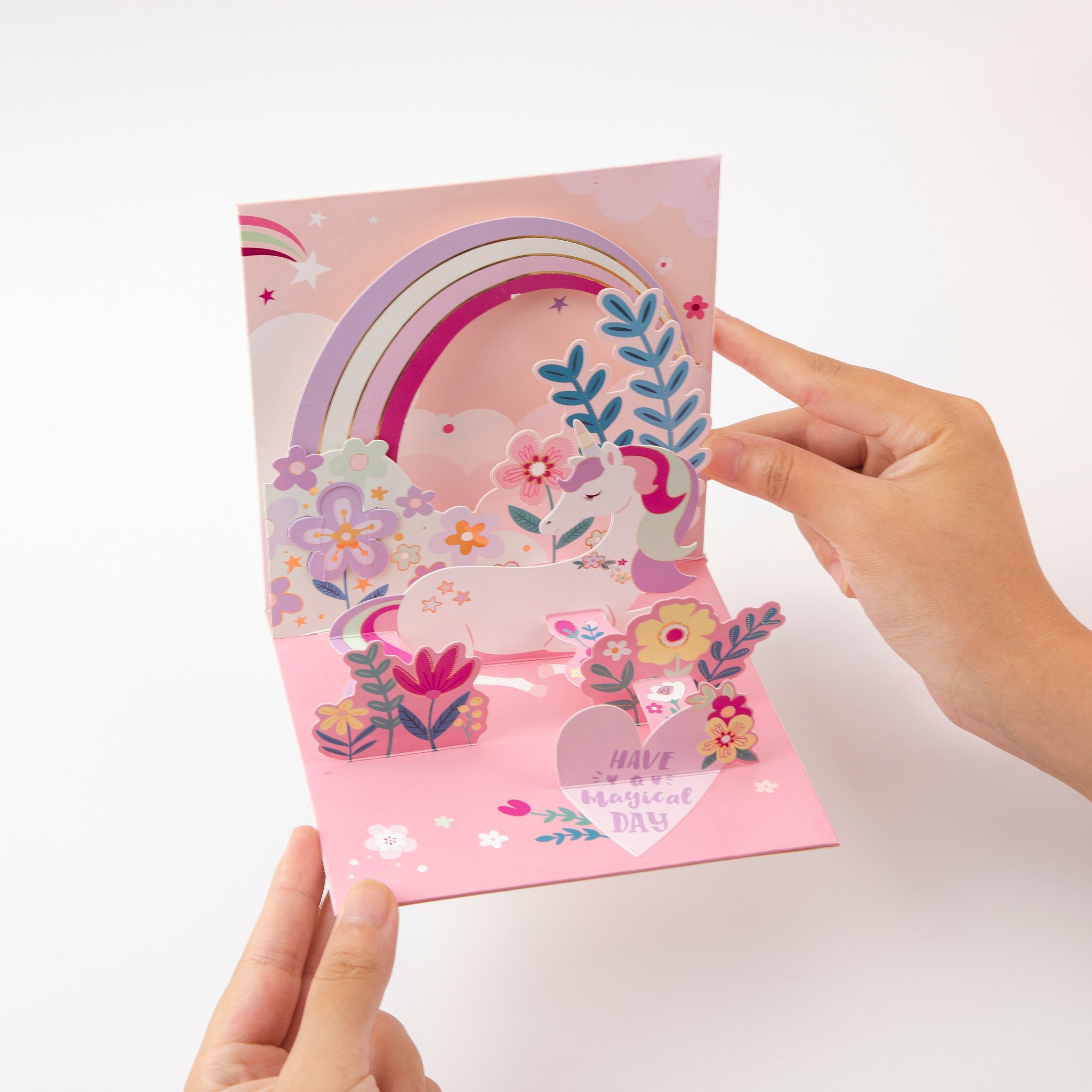 Fairy Unicorn 3D Pop Up Greeting Card Birthday Baby