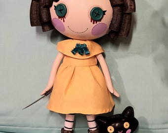Lalaloopsy Fran Bow Custom Doll Mr Midnight Pet OOAK Horror Killmonday Games