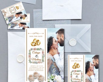 Luxury Wedding invitation cards, Minimalist Wedding Invite, Modern Wedding Invite, Wedding Invitation, editable  cards, modern invites.