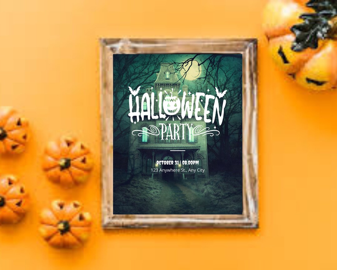 Editable Halloween Party Invitations Instant Download Kids Etsy