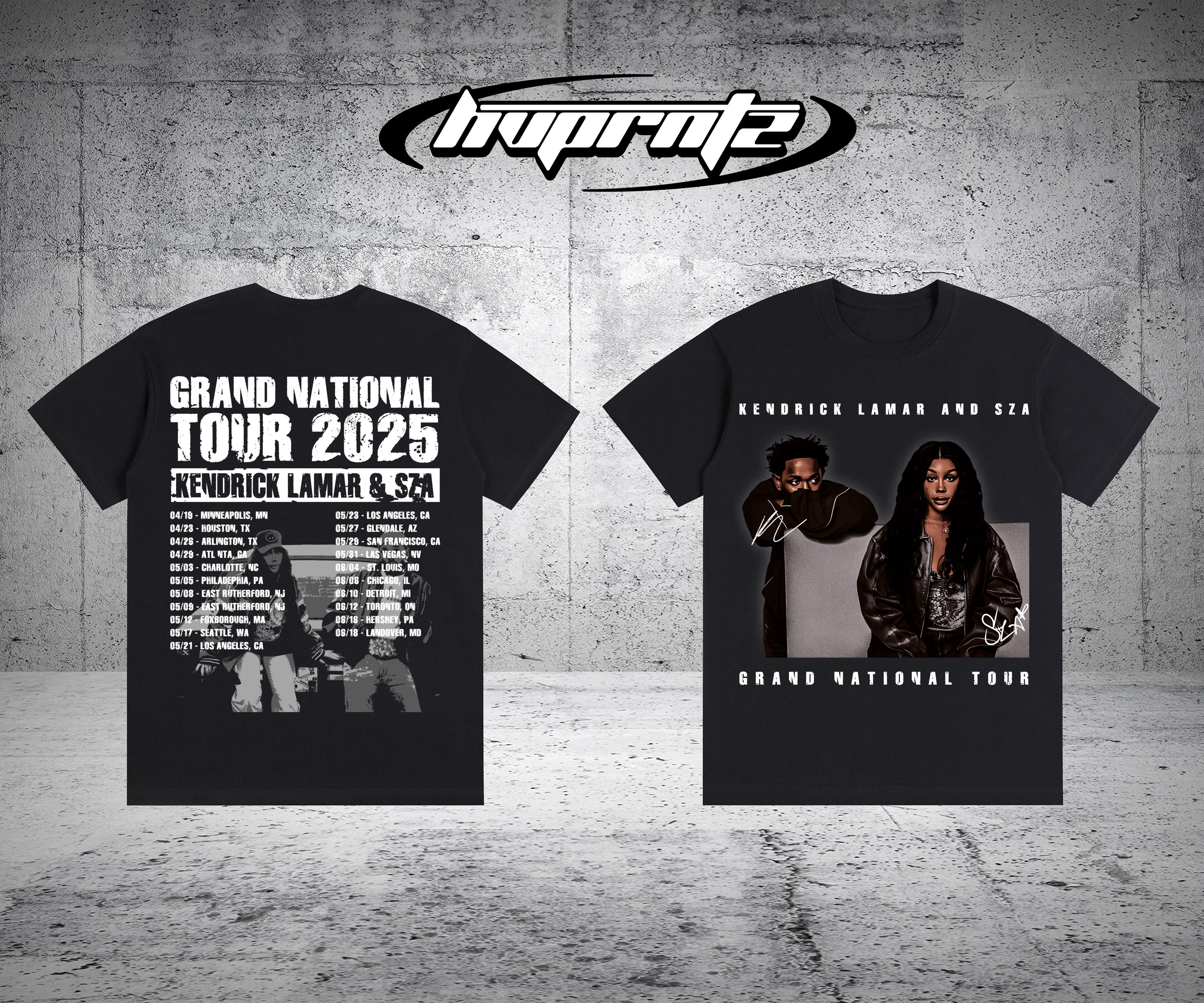 ケンドリック・ラマー & SZA ツアー公式Tシャツ L 黒 今週末終了】ケンドリック・ラマー & SZA ツアー公式Tシャツ L