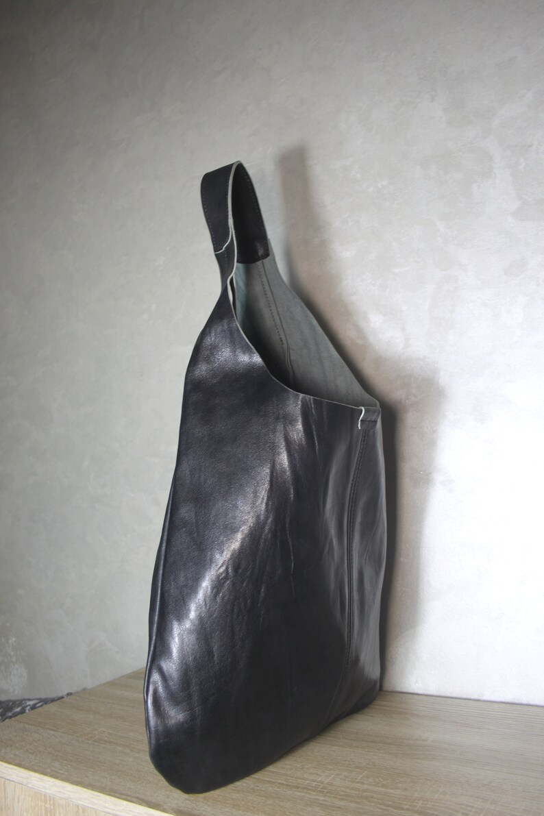 Leather Tote Bag Hobo Bag Leather Hobo Hobo Leather Bag Etsy