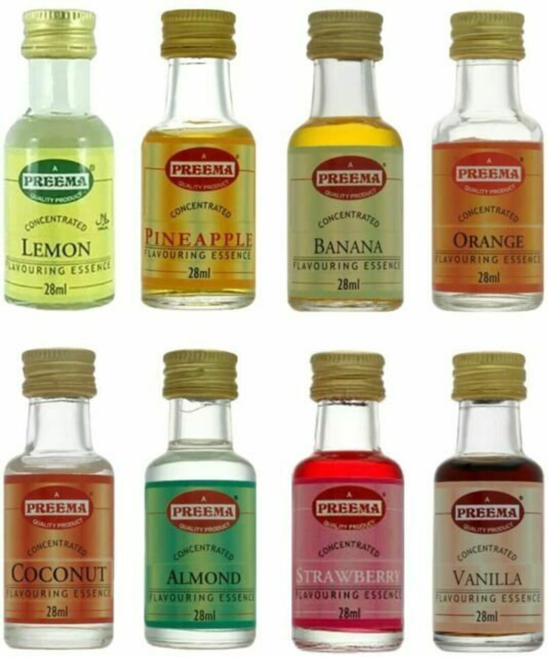 Preema Flavouring Essence 28ml 6 Different Flavour Almond Rose Cardamom