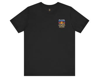 RTTB Skeleton Beach Sunset T-Shirt | Tropical Palm Surf Skull Tee
