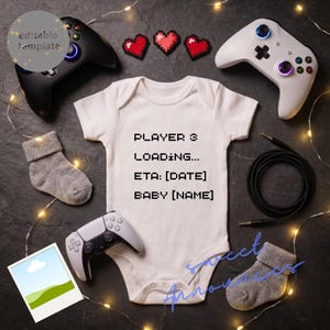 Co-Op Gamer Pregnancy Announcement | Player 1 2 3 Baby Reveal (Digital Download)