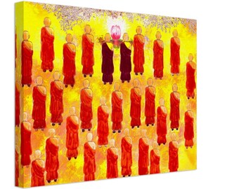 Wesak - The Birth and Death of the Buddha on Canvas