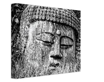 Sleeping Buddha on Canvas, available in many sizes to suit your needs. Will look amazing on any wall, brings calmness to your home or office