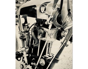 Decorative Vintage Motorcycle Engine Series  - Wood Prints