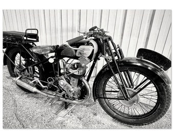 French Vintage Motorcycle Poster: A Museum-Quality Matte Paper Poster, many sizes available to suit your needs.