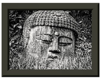 Sleeping Buddha. Museum-quality matte Paper Metal Framed Poster available in many sizes to suit your need, a perfect gift for home or office