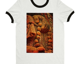 Buddha Mandala Unisex Ringer T-shirt
