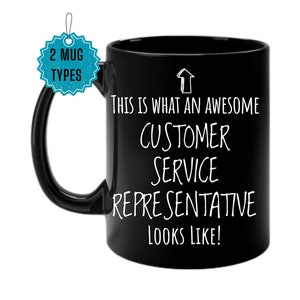 Cheers to Customer Service: Unique Mug for CS Reps, Personalizable