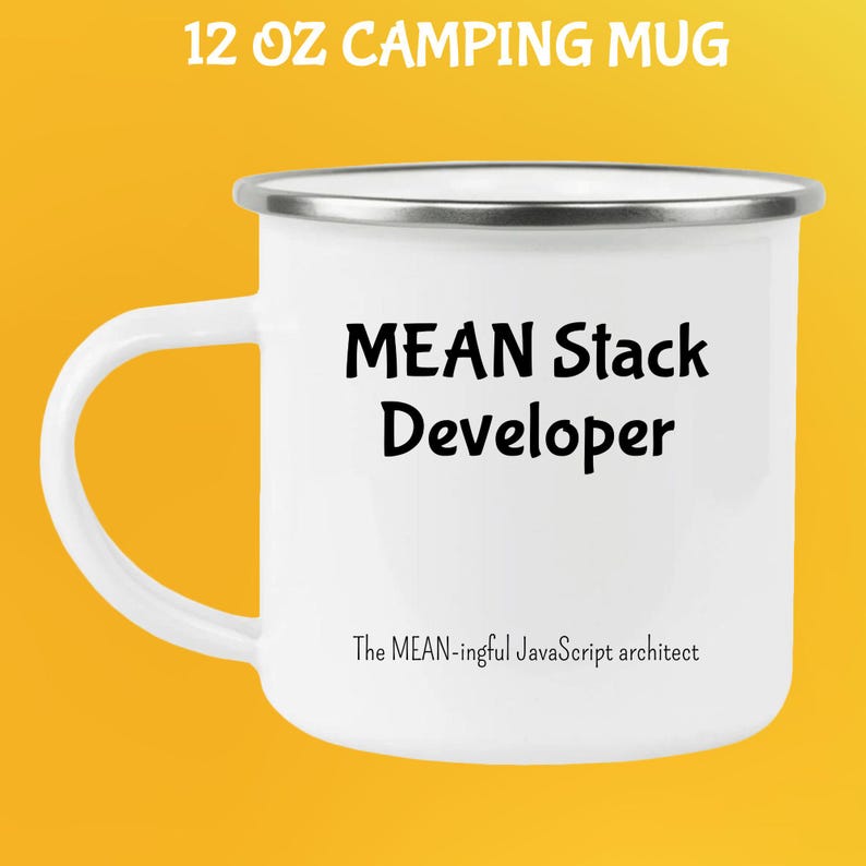 Personlig Mean Stack Developer-mugg: Datavetenskapspresent 12 Oz Camping Mug