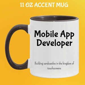 Tazza per sviluppatori Android: regalo per programmatori, umorismo informatico 11 Oz Black Handle