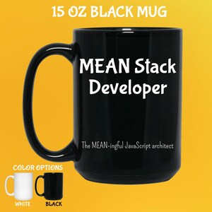 Personlig Mean Stack Developer-mugg: Datavetenskapspresent bild 2