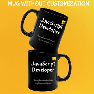 JavaScript-utvecklarmugg: Rolig programmerarepresent för kaffeälskare bild 8