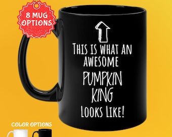 Pumpkin King Halloween Mug: Spooky Fall Decor Coffee Cup