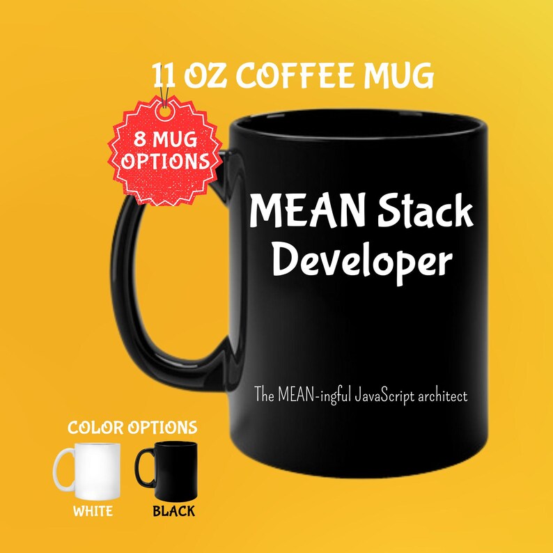 Personlig Mean Stack Developer-mugg: Datavetenskapspresent bild 1