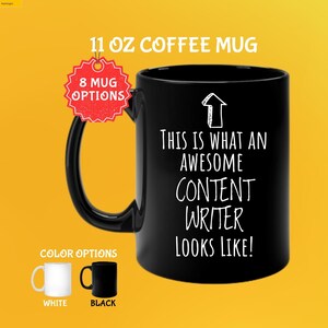 Gifts for Writers - Colorful Content Writer Mug - Artistic Coffee Cup