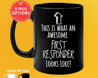 Taza de café para primeros auxilios: regalo de héroe para bomberos, policías y técnicos de emergencias médicas.