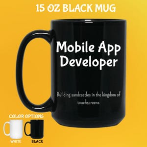 Tazza per sviluppatori Android: regalo per programmatori, umorismo informatico immagine 2