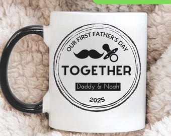 1st Time Dad Gift, Happy First Fathers Day Mug, Custom Gift for Dad, Personalized First Fathers Day Gift, Dad, Personalized Father's Day Mug