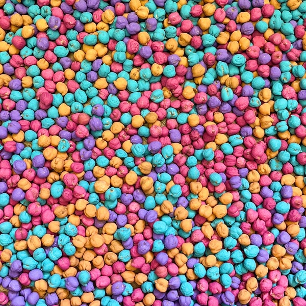 Brights sensory chickpeas, sensory bin filler, Easter sensory bin filler