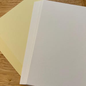 30 Linen-textured Cardstock papers | 4&#39; x 6&#39; or 5” x 7” | 250gsm card stock for print | Blank flash note